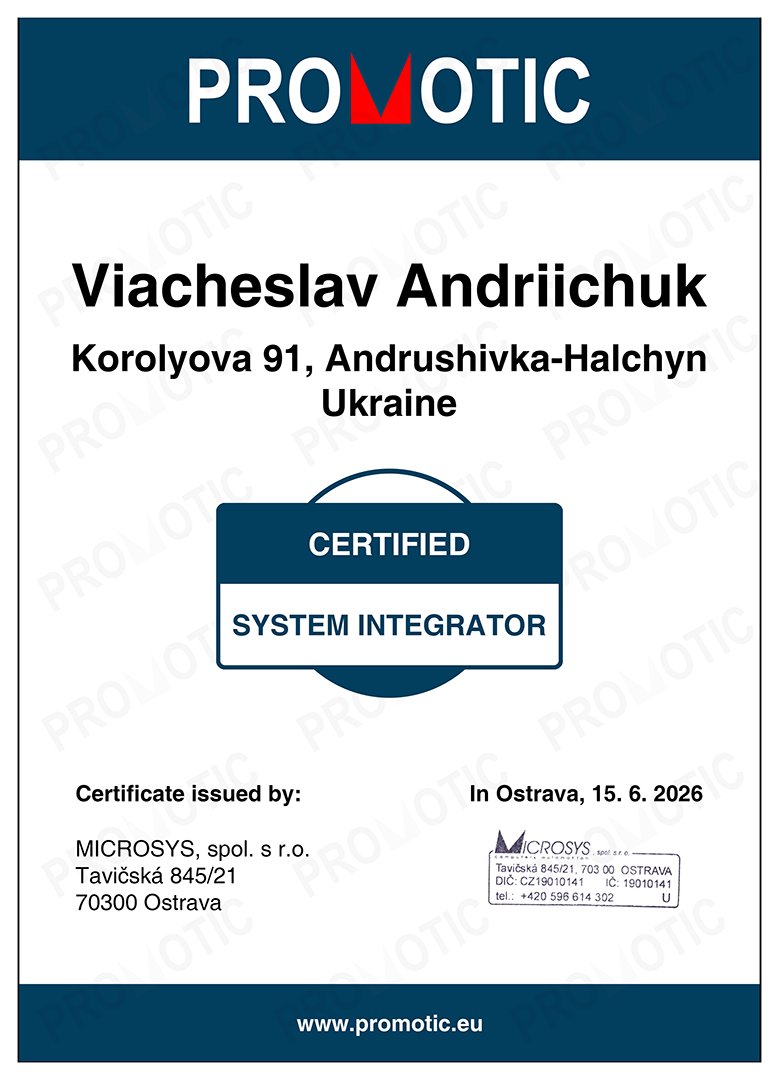 Сертифікат System Integrator